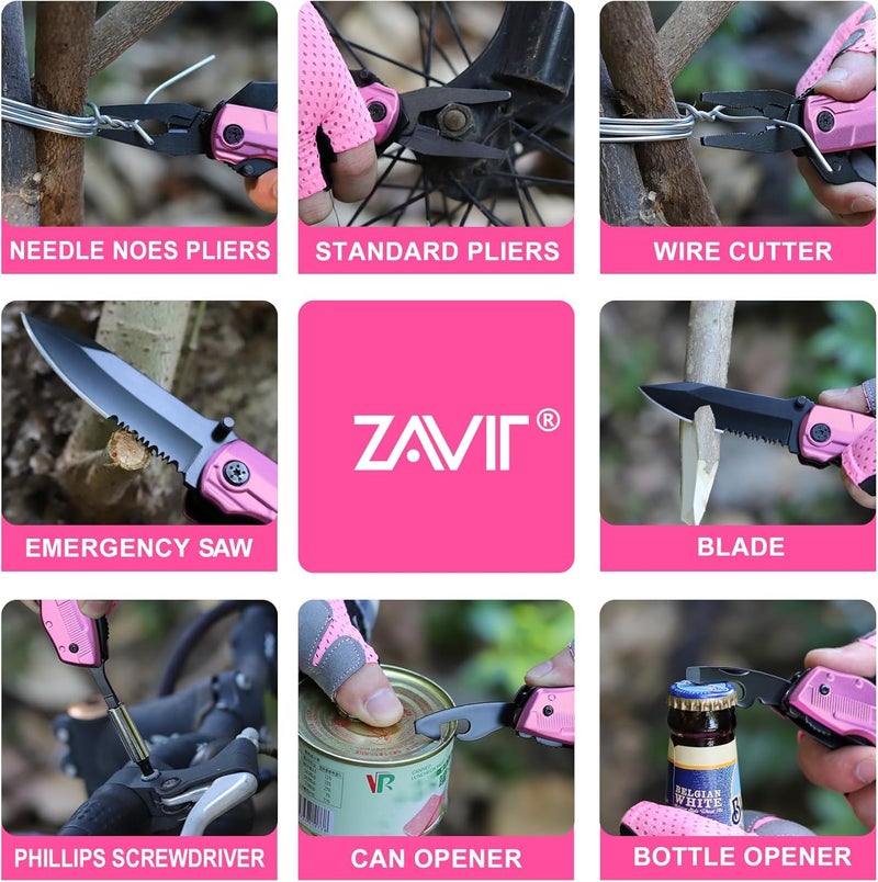 ZAVIT Gifts for Sister, ALWAYS MY SISTER P-ink Multitool Knife, Sisters Gifts from Sister, Sister Christmas Gift, Birthday Gifts Ideas for Sister, Sister Birthday Gift - Image 5